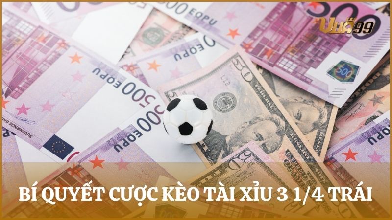 Tiết lộ bí quyết chơi kèo tài xỉu 3 1/4 trái luôn giành chiến thắng tại Vua99