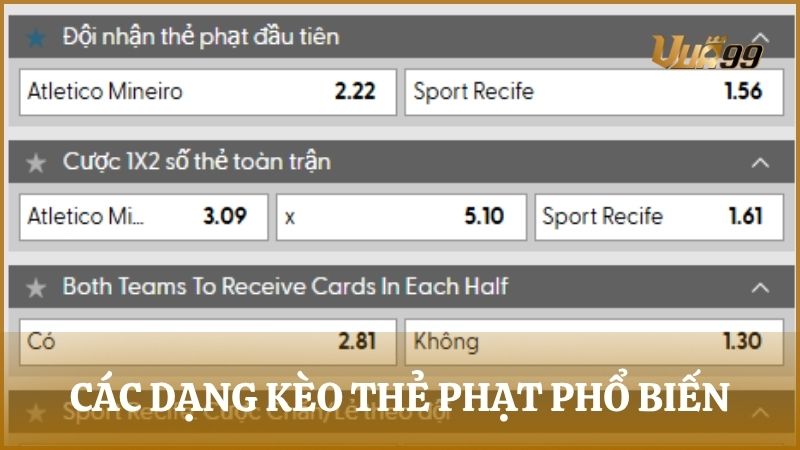 Tổng hợp những hình thức cược thẻ phạt phổ biến nhất trong bóng đá